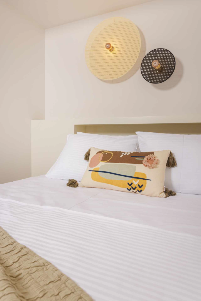 White Sand apartment bedroom detail