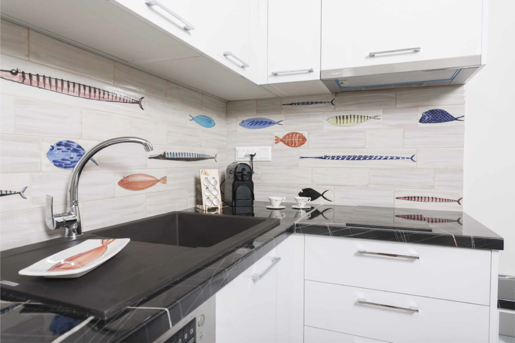 white sand kitchen sink